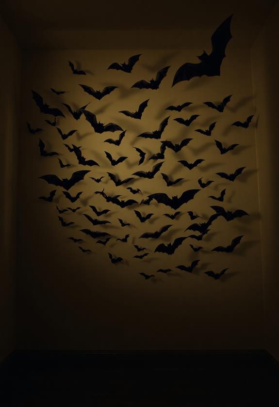 bat colony wall art