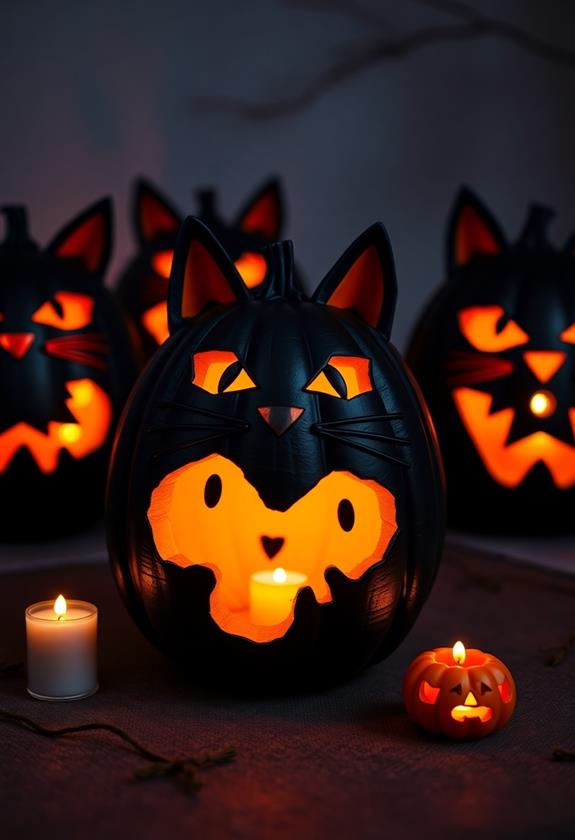 black cat lanterns