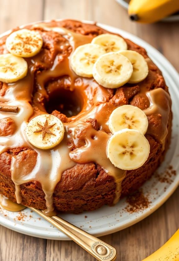 chai spiced banana cake