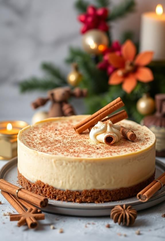 ginger cookie crust cheesecake