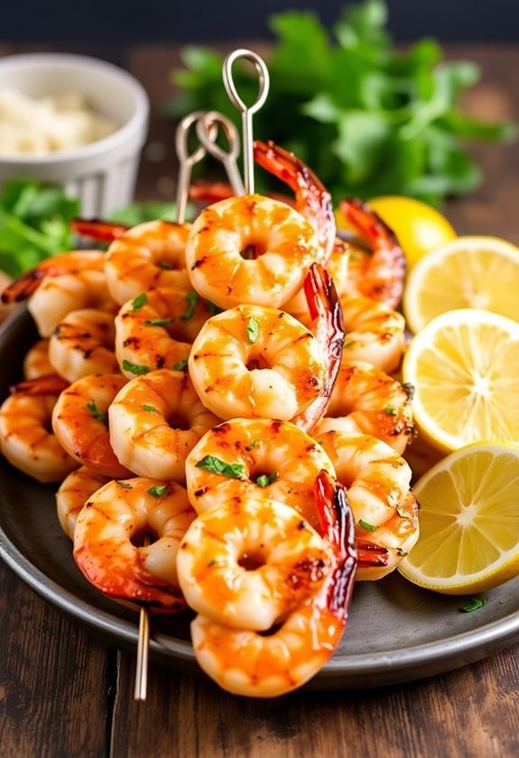 grilled citrus shrimp skewers