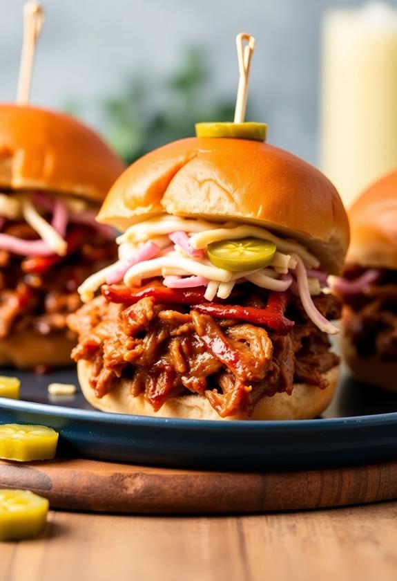 grilled pulled pork sliders