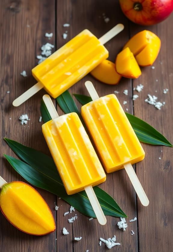 mango coconut popsicles recipe