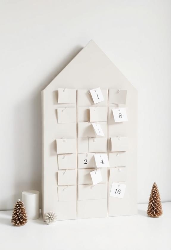 modern minimalist christmas calendar