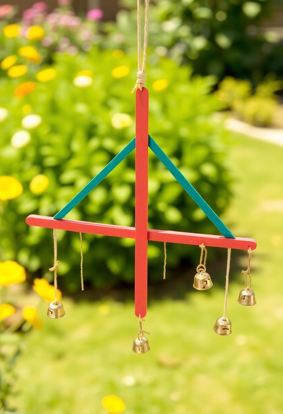 ice cream stick wind chimes