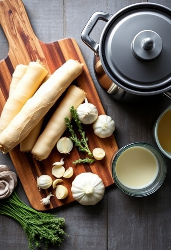 key ingredients of parsnip soup