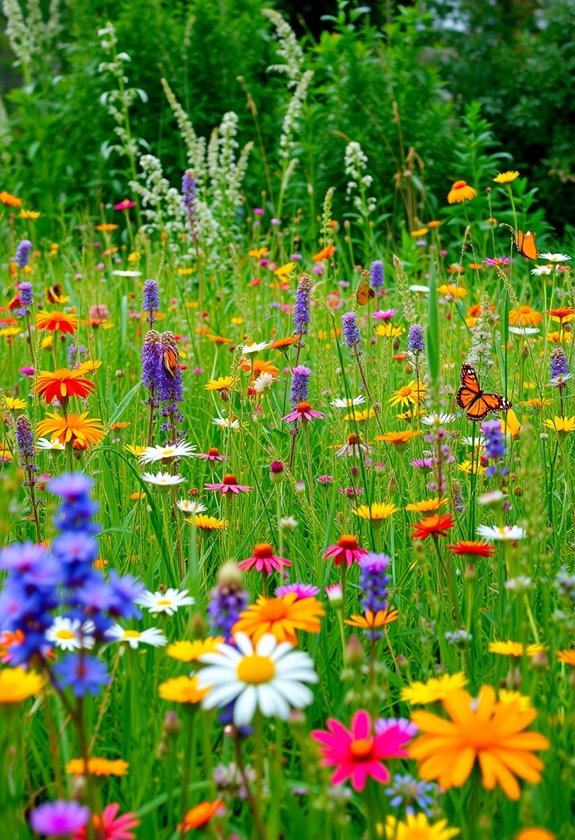 playful flower meadow